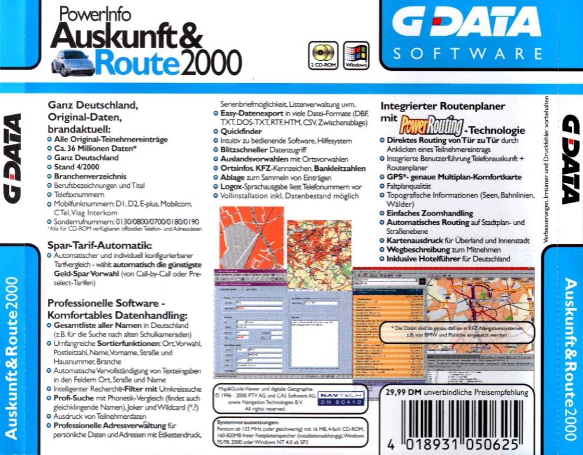 powerinfo auskunft & route 4 2000 b